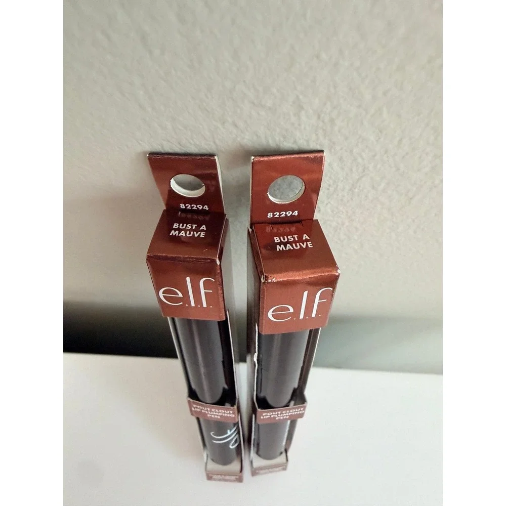 e.l.f. Pout Clout Lip Plumping Pen 2pk Bust A Mauve 0.07oz NWT